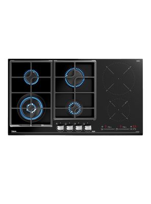 Encimera Cristal Gas + Inducción 6 Quemadores JZC 96342 BBB BK