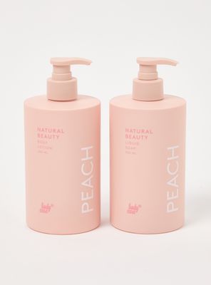 Set de Belleza Dúo Peach: Jabón y Crema 2 Piezas
