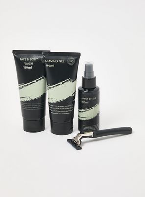 Set de Tratamiento Hombre Limpieza y Afeitado 4 Piezas