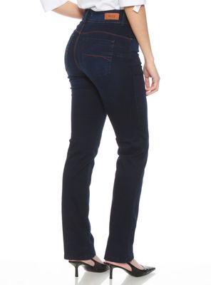 Imagen 2 del producto Jeans Recto Slim Tiro Alto con Pretina 2 Botones