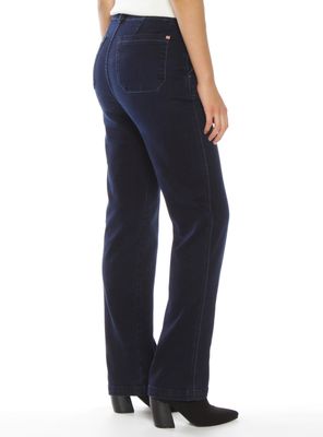 Imagen 2 del producto Jeans Recto Cargo de Tiro Alto J5334