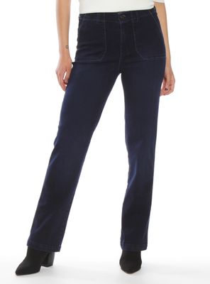 Imagen 1 del producto Jeans Recto Cargo de Tiro Alto J5334