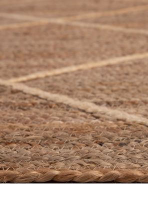 Imagen 2 del producto Alfombra Yute 190x290 cm Rombos Gold Design