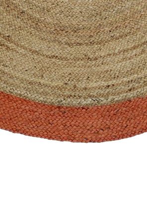 Imagen 2 del producto Alfombra Jute Redonda Cancun 150x150 cm Naranjo