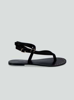 Imagen 2 del producto Sandalia Plana Amarras Colaboración María Pombo Mujer