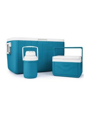 Combo Cooler 45 Litros +  8.5 Litros + 3.8 Litros Azul