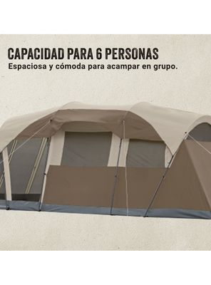 Imagen 2 del producto Carpa Cabina Weathermaster 6 Personas Café