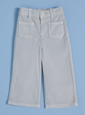 Jeans Corte Ancho con Bolsillos