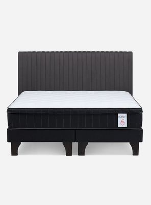 Imagen 2 del producto Cama Europea King New Style 6 Plus + Respaldo Lucio Grafito