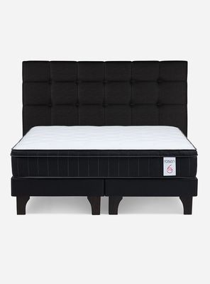 Imagen 2 del producto Cama Europea King New Style 6 Plus + Respaldo Issey Grafito