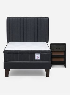 Imagen 2 del producto Cama Europea 1 Plaza New Style 6 Plus + Set Lucio