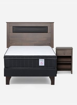 Imagen 2 del producto Cama Europea 1.5 Plazas New Style 6 Plus + Set Ferrara