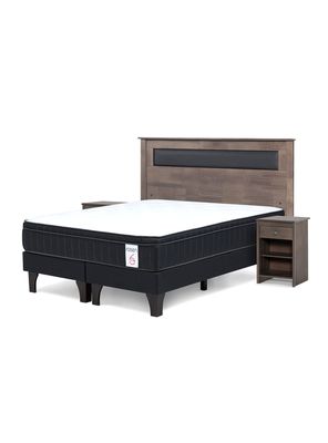 Cama Europea King New Style 6 Plus + Set Ferrara