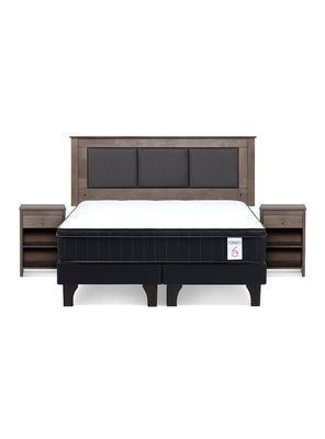 Imagen 2 del producto Cama Europea 2 Plazas New Style 6 Plus + Set Rachel