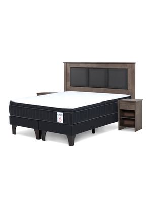 Cama Europea King New Style 6 Plus + Set Rachel