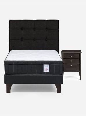 Imagen 2 del producto Cama Europea 1.5 Plazas New Style 6 Plus + Set Issey