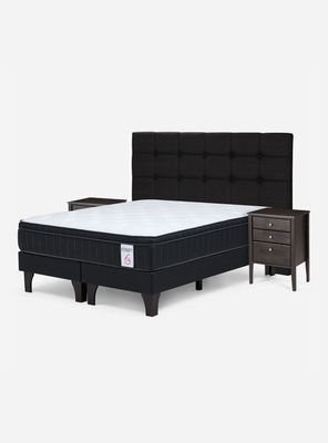 Cama Europea King New Style 6 Plus + Set Issey