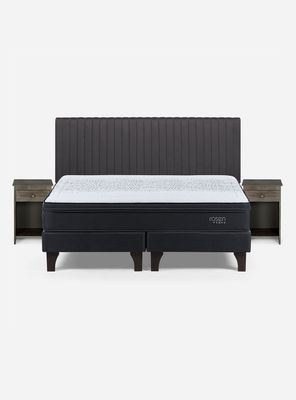 Imagen 2 del producto Cama Europea King Tempo + Set Lucio Grafito