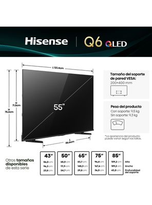 Imagen 2 del producto QLED Smart TV 55' 4K 55Q6QV