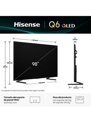 Imagen 2 del producto QLED Smart TV 98'' 4K UHD 98Q6QG