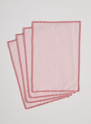 Set de 4 Individuales Rosa 33x48 cm
