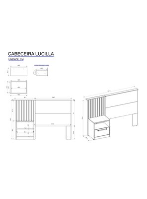 Imagen 2 del producto Respaldo de Cama Lucila 1 Plaza