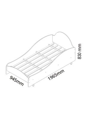 Imagen 2 del producto Cama Princesa 1 Plaza