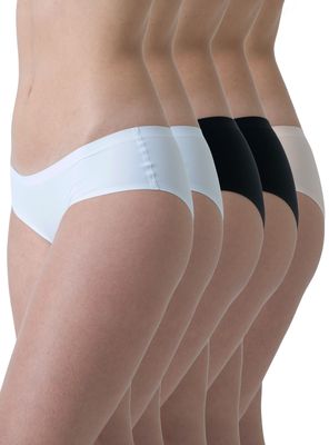 Imagen 1 del producto Pack 5 Maxi Pantaleta Microfibra sin Demarcación Tiro Medio