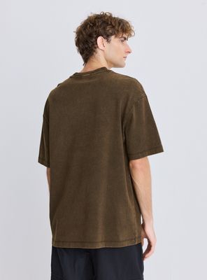 Imagen 2 del producto Polera Cuello Polo Manga Corta Oversize Lavada