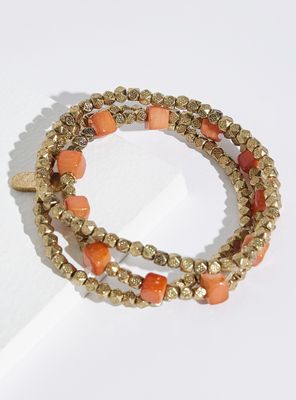 Pulsera Elasticada Metalizada con Color