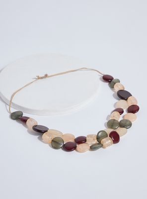 Collar Ajustable Formas Redondas de Resina