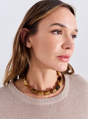 Collar Resina Forma de Piedras