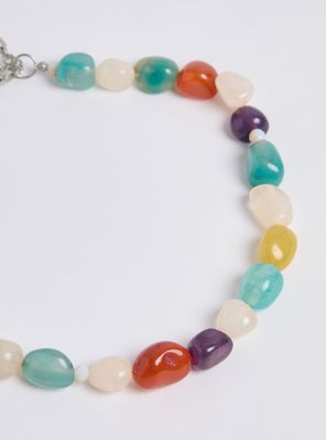 Imagen 2 del producto Collar Resina con Formas de Piedra Irregular Colores