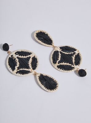 Imagen 2 del producto Aros Bicolor Papel Raffia