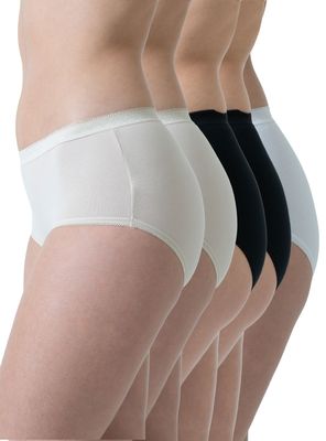 Pack 5 Bikini Algodón Tiro Alto