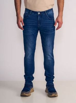 Jeans Skinny Tiro Medio Dark