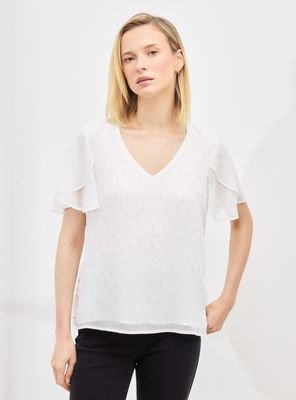 Imagen 1 del producto Blusa Fluida Manga Tulipán y Tela con Brillo