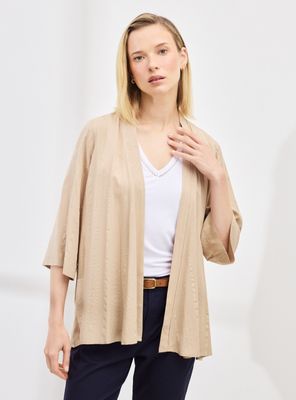 Kimono Kimono con Líneas Metalizadas