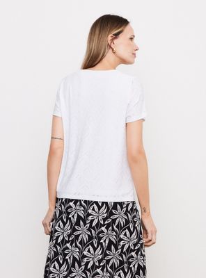 Imagen 2 del producto Polera de Encaje Elasticado con Forro