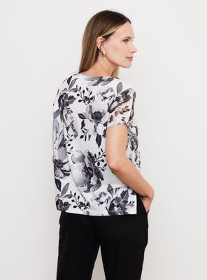 Imagen 2 del producto Blusa Mix Telas con Botones Metálicos