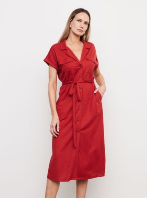 Imagen 1 del producto Vestido Camisero de Punto Piqué