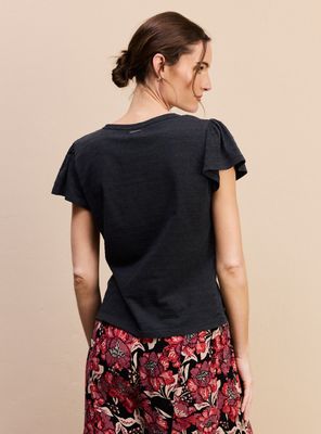 Imagen 2 del producto Polera Tela Texturizada Manga Tulipán