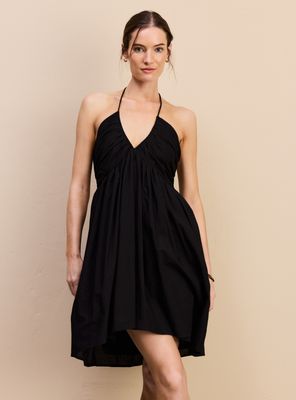 Vestido Ligero con Recogido en Escote