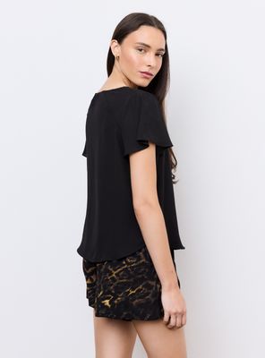 Imagen 2 del producto Blusa Escote V Mangas con Vuelos