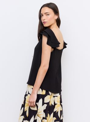 Imagen 2 del producto Blusa Escote V con Volantes