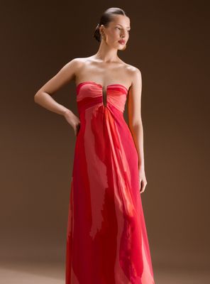 Vestido Tirantes Removibles Colección Ange Eyzaguirre