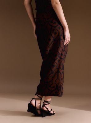 Imagen 2 del producto Falda Pareo Anudada con Drapeado Colección Ange Eyzaguirre