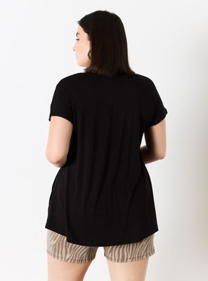 Imagen 2 del producto Polera Holgada con Estampado Boho