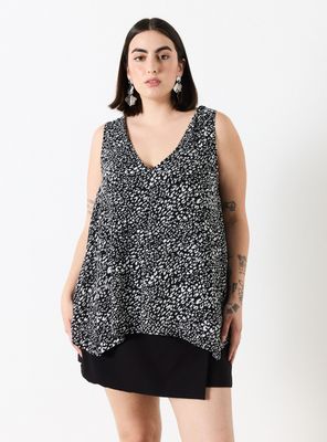 Blusa Elasticada en Capas