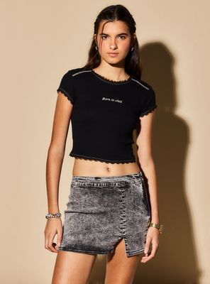 Polera Detalle Encaje Chill